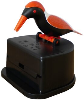 Kleine Vogel Tandenstoker Container Leuke Vogel Tandenstoker Box Automatische Thuis Ornament Keuken Accessoires oranje