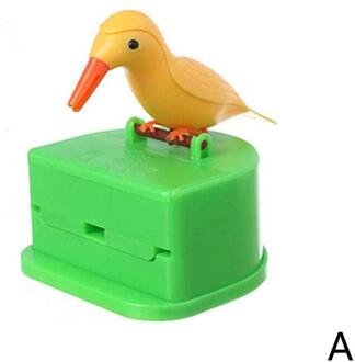 Kleine Vogel Tandenstoker Doos Keuken Automatische Up Push-Type Dier Houder Tandenstoker Tandenstoker Houder Huishouden Restaurant E3K3