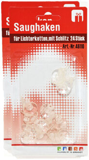 Kleine zuignappen ophangklemmetjes - 48x stuks - 2 cm