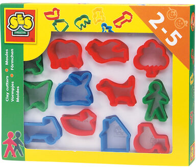 Kleivormpjes 12 stuks Multikleur