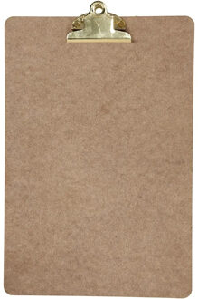 Klembord - Clipboard A4 - 23x34 cm, dikte 3 mm, koper, MDF