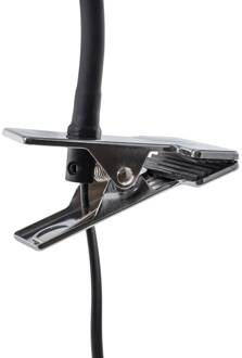 Klemlamp Lagos, zwart, metaal, 30 cm, leeslamp, G9