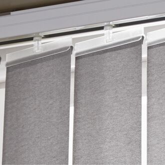 Klemmen Voor 89mm Verticale Lamellen Transparant Hoog 5st.