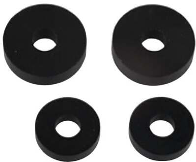 Klepschijfpakking, rubber, 5 x 17 x 4/5 x 13 x 3 mm, voor GROHE-bovenste deel 3/8" 1/2" (2x2) - 98696940