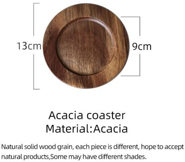 Kleur Dubbele Wand Glas Koffie Retro Amber Glas Water Cup Hoge Temperatuur Weerstand Latte Koffie Cup Acacia coaster