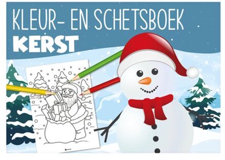 Kleur- en schetsboek a4 kerst