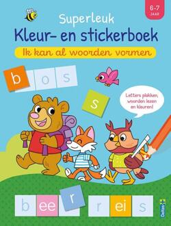 kleur- en stickerboek Superleuk 21 x 28 cm 6-7 jaar (NL)