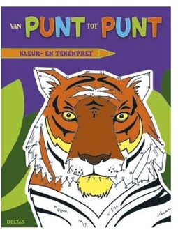 Kleur en tekenboek Deltas van punt tot punt pret