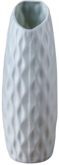 Kleur Imitatie Glazuur Bloem Container Nordic Plastic Vaas Anti Eenvoudige Bloempot Voor Home Decor groen