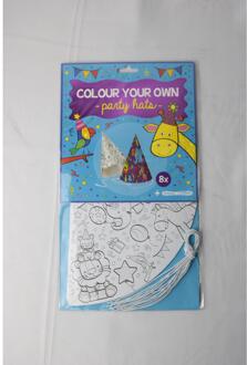 Kleur je eigen feesthoedjes