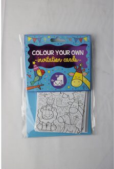 Kleur je eigen uitnodigingskaarten