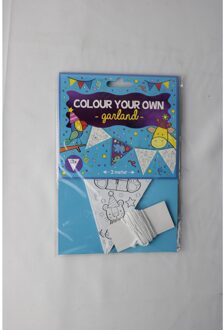 Kleur je eigen vlaggenlijn 3 meter