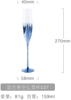 Kleur Kristal Glas Rode Wijn Glas Set Wijndrinkbeker Creatieve Kleur Champagne Glas Wijn Set 159ML