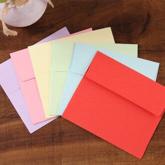 Kleur Mini Kleine Envelop Effen Kleur Bank Card/Lidkaart Snoep Kleur Papier Vierkante Envelop 50 stks/partij 9*10cm ligth paars