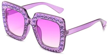 Kleur Mode Zonnebril Vier Miss Fang Kuang Burst Modellen Diamanten Diamant Zonnebril Bril Zonnebril Driver 1