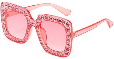 Kleur Mode Zonnebril Vier Miss Fang Kuang Burst Modellen Diamanten Diamant Zonnebril Bril Zonnebril Driver 3