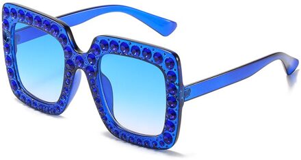 Kleur Mode Zonnebril Vier Miss Fang Kuang Burst Modellen Diamanten Diamant Zonnebril Bril Zonnebril Driver 4