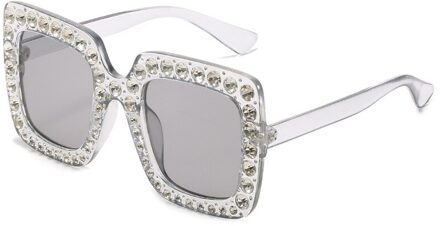 Kleur Mode Zonnebril Vier Miss Fang Kuang Burst Modellen Diamanten Diamant Zonnebril Bril Zonnebril Driver 7