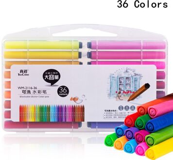 Kleur Pen Art Marker Tekening Set Kleuren Kinderen Aquarel Pen Veilige niet-toxisch Water Wassen Graffiti Gezondheid En Milieu 36kleuren