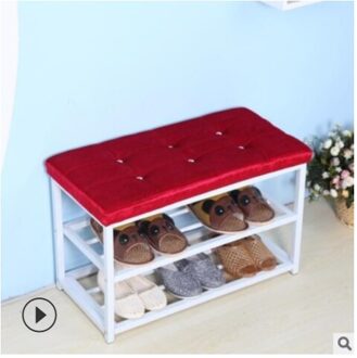 Kleur Schoenenkast, Ultradunne Huishouden, Op De Deur Van Het Huis, kan Zitten Op De Kaart Zetel, Lederen Schoen Rack, Indoor Gang