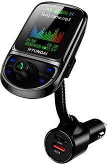 Kleur Screen Fm-zender Draadloze Bluetooth Handsfree Car Kit 360 Draaibare Car MP3 Audio Met 2.4A Dual Usb Lading