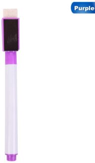 Kleur Shell Zwarte Kern Magnetische Whiteboard Pen Water-Based Marker Klaslokaal Whiteboard Pen Student Kinderen Tekening Pen paars