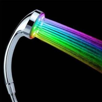 Kleur Veranderende Douchekop Led Licht Gloeiende Automatische 7 Kleur Veranderende Automatische Handheld Waterbesparende Douche Badkamer Decor