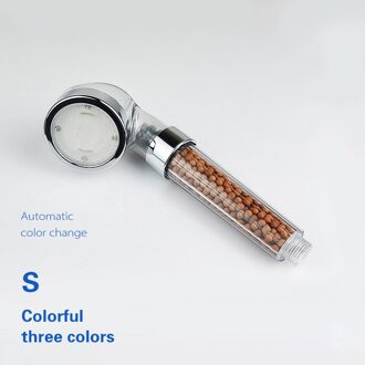 Kleur Veranderende Verlichting Douchekop Anion Spa Douchekoppen Temperatuurregeling Hoge Druk Waterbesparende Handen Bad Nozzles S kleurrijk models