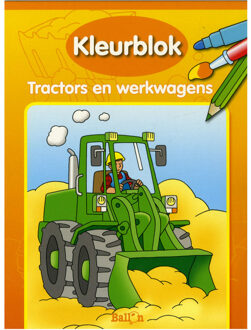 Kleurblok tractors en werkwagens
