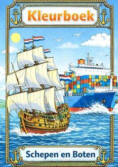 Kleurboek, boten en schepen. -  H. Mourits (ISBN: 9789465383408)