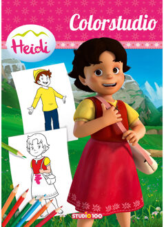 kleurboek Heidi meisjes roze 30 x 21 cm