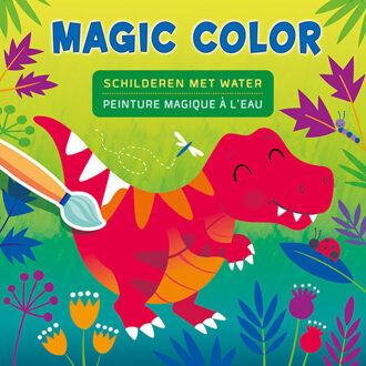 kleurboek magic color junior 20,5 cm groen/roze