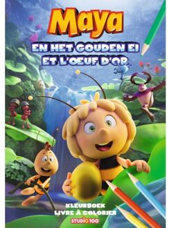 Kleurboek Maya De Bij Junior 30 X 21 Cm Groen/blauw