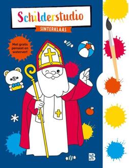 Kleurboek met verfpalet en penseel Sinterklaas -   (ISBN: 9789403229782)
