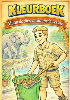 Kleurboek, Milan de dierentuin medewerker. (Beroepen serie) -  H. Mourits (ISBN: 9789465384658)