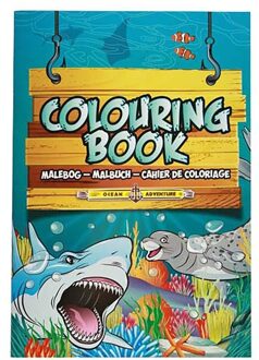 kleurboek oceaan - zeedieren - A4 formaat - 24 pagina's - tekenen - kleuren Multi