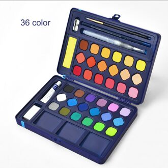 Kleuren Aquarel Pigment Set Aquarel Verf Student Handgeschilderde Draagbare Schilderen Set Ijzeren Doos Water Kleur Kunst Levert 36 kleur
