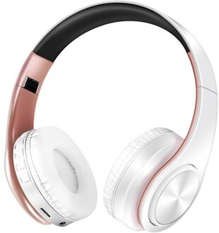 kleuren draadloze Bluetooth hoofdtelefoon stereo headset muziek headset over de oortelefoon met microfoon voor iphone sumsamg roos goud wit