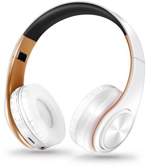 kleuren draadloze Bluetooth hoofdtelefoon stereo headset muziek headset over de oortelefoon met microfoon voor iphone sumsamg wit goud