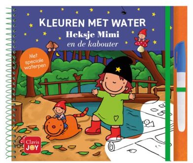Kleuren Met Water. Heksje Mimi En De Kabouter