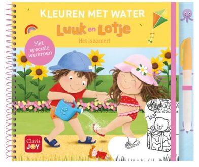 Kleuren Met Water. Luuk En Lotje. Het Is Zomer!