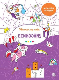 Kleuren Op Code: Eenhoorns / 3+ - Kleur En Ontdek