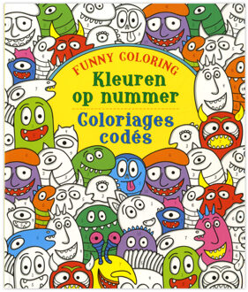 Kleuren op nummer; Funny coloring; Coloriage codes; - Boek ZNU (9044740873)