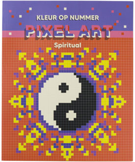 Kleuren op pixel kleurboek - 21x25 cm