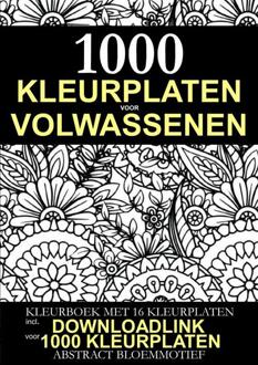 Kleurplaat voor Volwassenen - 1.000 Downloadbare Kleurplaten: Abstract Bloem Motief -  Download Products Benelux (ISBN: 9789464653212)