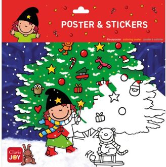 Kleurposter Heksje Mimi Viert Kerstmis