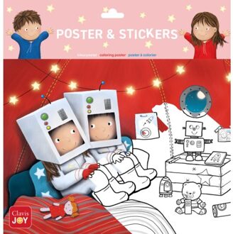 Kleurposter Luuk En Lotje. De Maan En De Sterren