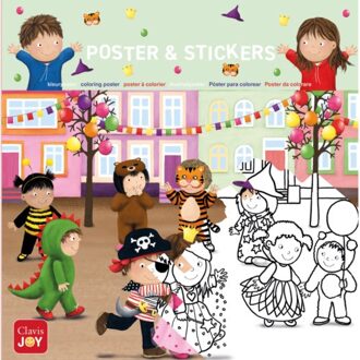 Kleurposter Luuk En Lotje. Het Is Carnaval