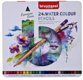 Kleurpotloden Bruynzeel aquarel Expression blik a 24 stuks assorti