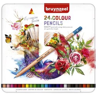 Kleurpotloden Bruynzeel Expression colour blik a 24 stuks